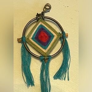 Boho Dreamcatcher charm for necklace or keychain
